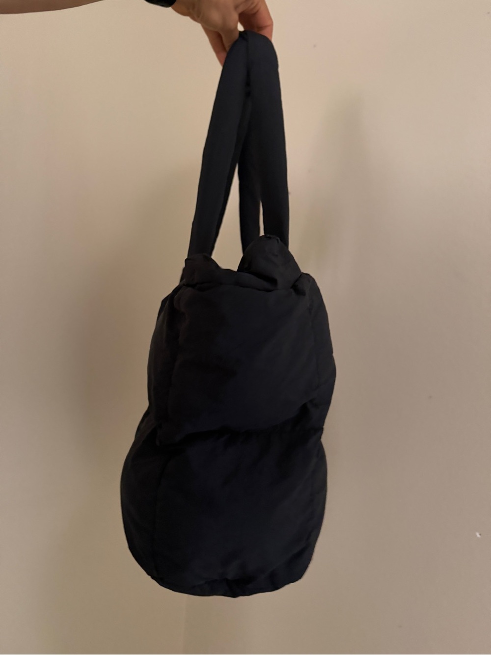 Source Unknown Black Quilted Puffer Tote - Picture 3 of 6